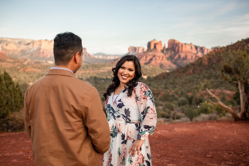 Engagement Photos in Arizona Desert near Sedona