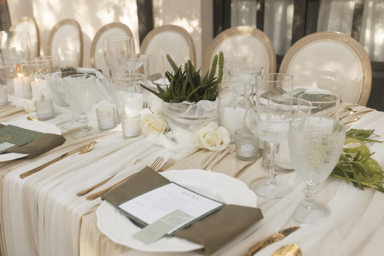 reception wedding tablescape